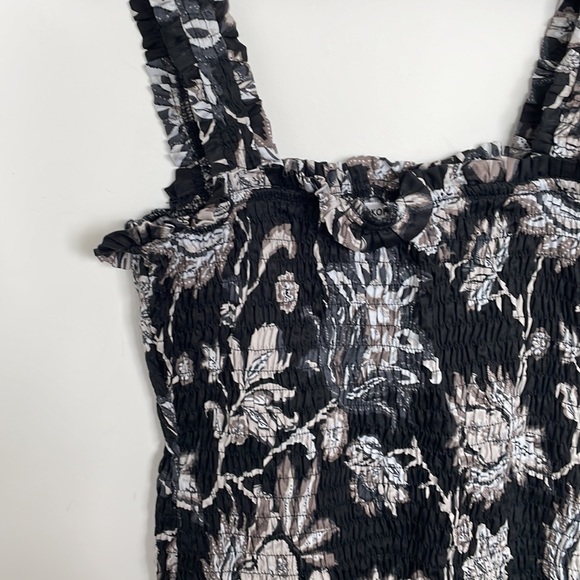 Mikoh Magnolia Mini dress in black flora - Picture 3 of 4